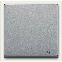 Лицевая панель Schneider Electric Merten System M для 1-кл. выключателя IP44 алюминий картинка
